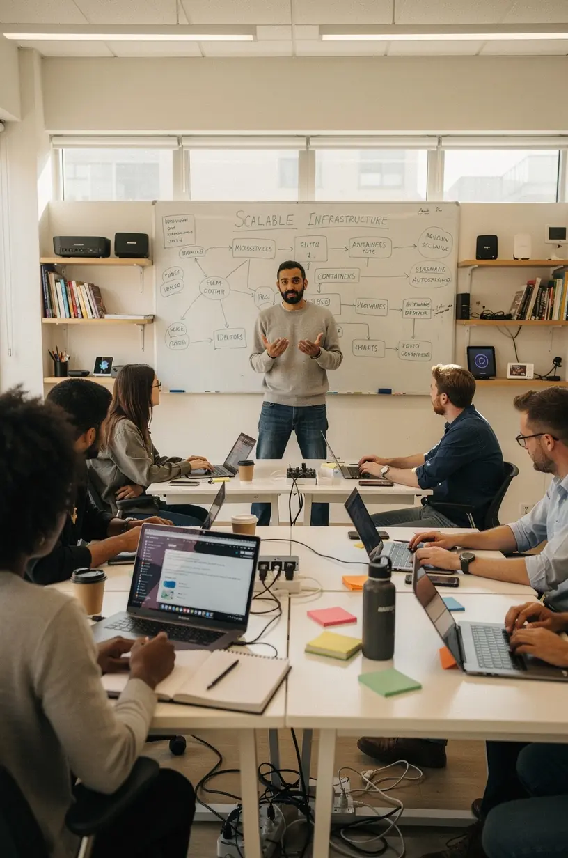 Scalable microservices architecture for Tech Vision Group startups